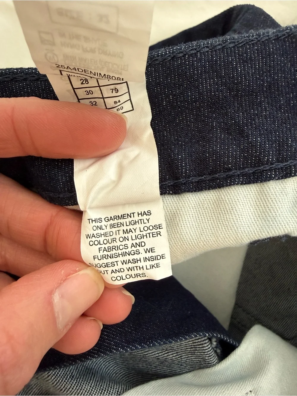 United Colors of Benetton Tennis Club‎ Embroidered Jeans Size 32 Dark Wash